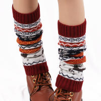 Calentadores De Piernas Navideños Para Mujer Estilo Y2k Aesthetic Punk Lolita Juego De Calcetines De Gasa Cubierta De Botas Harajuku Tejidos De Algodón Blends - details 5