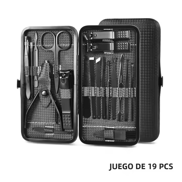 Set De Manicura 9/19/30pcs Tijeras Y Cortauñas De Acero Inoxidable Multifuncionales Para Uñas Y Cejas Kit De Cortauñas - 1