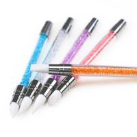 Set De 5 Pinceles De Uñas Con Punta De Dots Y Silicona Para Arte De Uñas Colores Cristalinos Doble Cabeza Herramientas De Manicura DIY Con Diseño De Flores - details 3