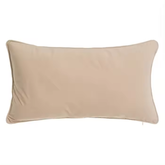 Cojín Avalon Terciopelo Beige  Rectangular  (30x50 cm) - 1