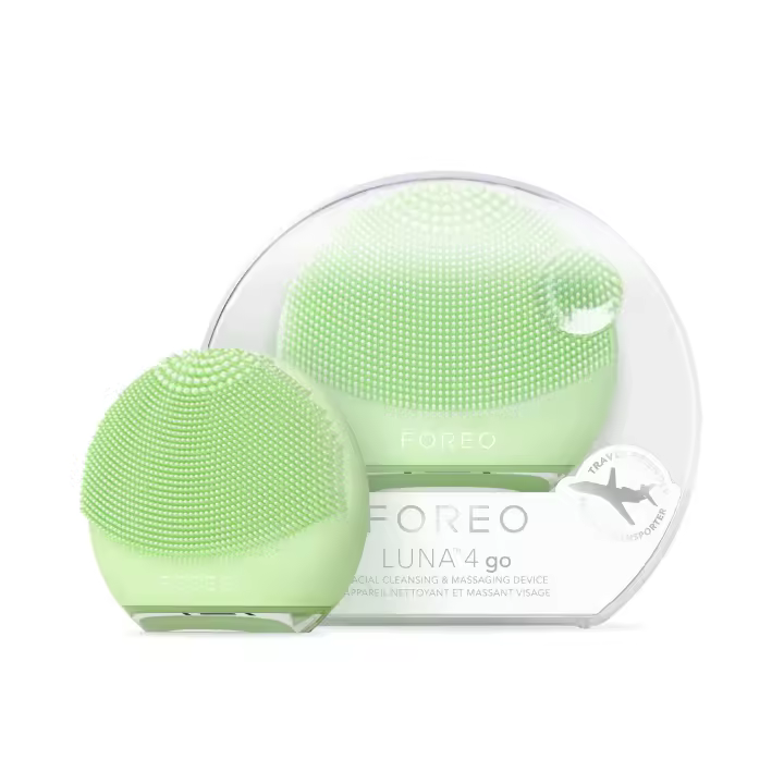 FOREO LUNA 4 go Cepillo de limpieza facial y masajeador facial - Mejora la absorción de los productos de cuidado facial - Cuidado facial simple - Para todo tipo de pieles - 1