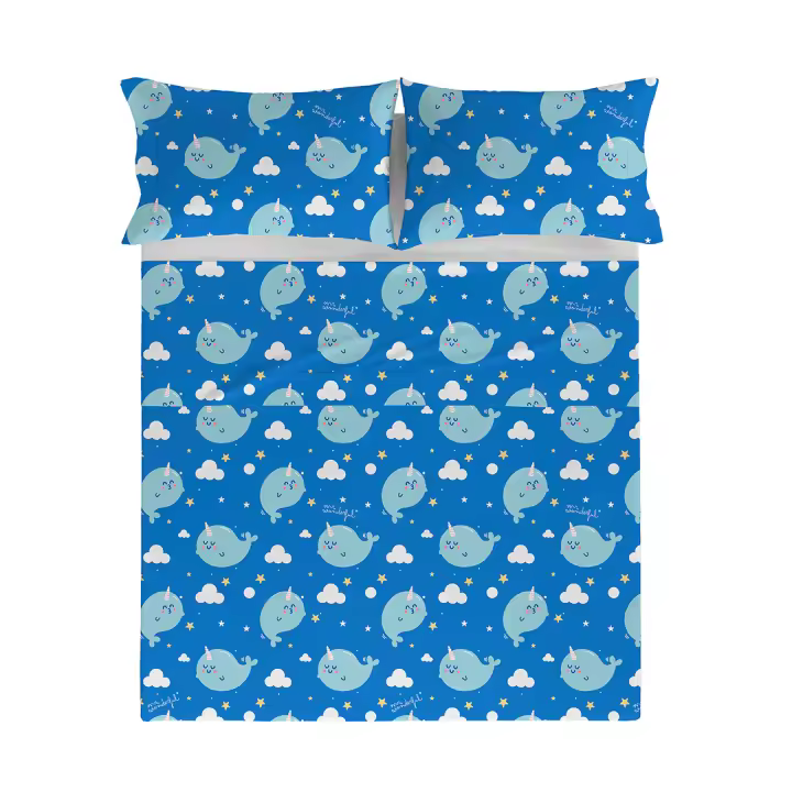 MR. WONDERFUL - Sábana encimera NARVAL 100% algodón 144 hilos, ropa de cama. Disponible para cama de 90 cm (160x270 cm), 135 cm (210x270 cm), 150/160 cm ( 240x270 cm), 180 cm (270x270 cm). Fabricado en España. - 1