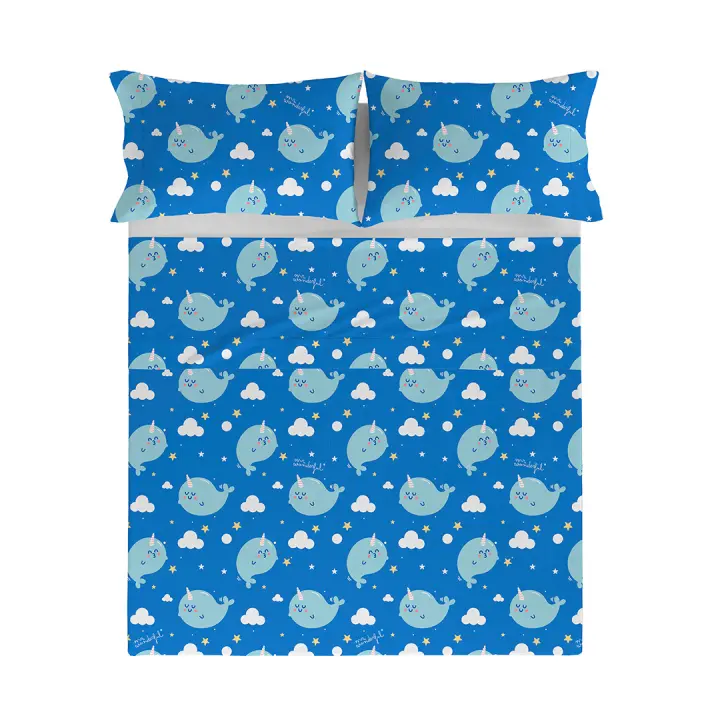 MR. WONDERFUL - Sábana encimera NARVAL 100% algodón 144 hilos, ropa de cama. Disponible para cama de 90 cm (160x270 cm), 135 cm (210x270 cm), 150/160 cm ( 240x270 cm), 180 cm (270x270 cm). Fabricado en España. - 1