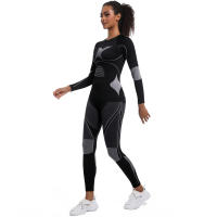 SSITO Conjunto de Mallas de gimnasio de Seco rápido, ropa de Esquí de DOT sin Costura para el invierno, ropa y pantalones de Seco rápido para correr, deporte y ciclismo - details 11