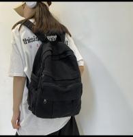 Mochila De Lona Para Mujer Gran Capacidad Estilo Vintage Para Estudiantes De Colegio Y Viajes Mochila Casual Para Damas - details 6