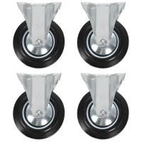 vidaXL Ruedas fijas 4 unidades 160 mm - details 0