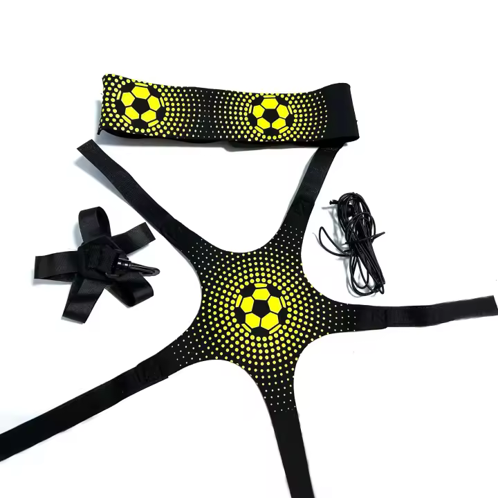 Cinturón Ajustable De Cuero Para Entrenamiento De Fútbol Para Niños Equipo De Control De Bola Y Tiro Solo Correa Elástica Para Practicar Fútbol - 1