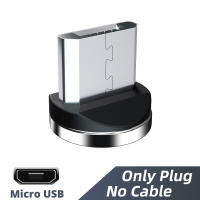 Adaptador De Cable Magnético Redondo Para Micro USB Y Tipo C Con 360 Grados De Rotación Pack De 1/3/5 Piezas Braid Material - details 4