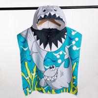 Albornoz con estampado de Dibujos animados para Bebé, toalla de Playa de Unicornio para Niña, Toalla de Baño de Dinosaur Tiburón para Niño, Capa con capucha, toalla, artículo de baño para niños - details 7