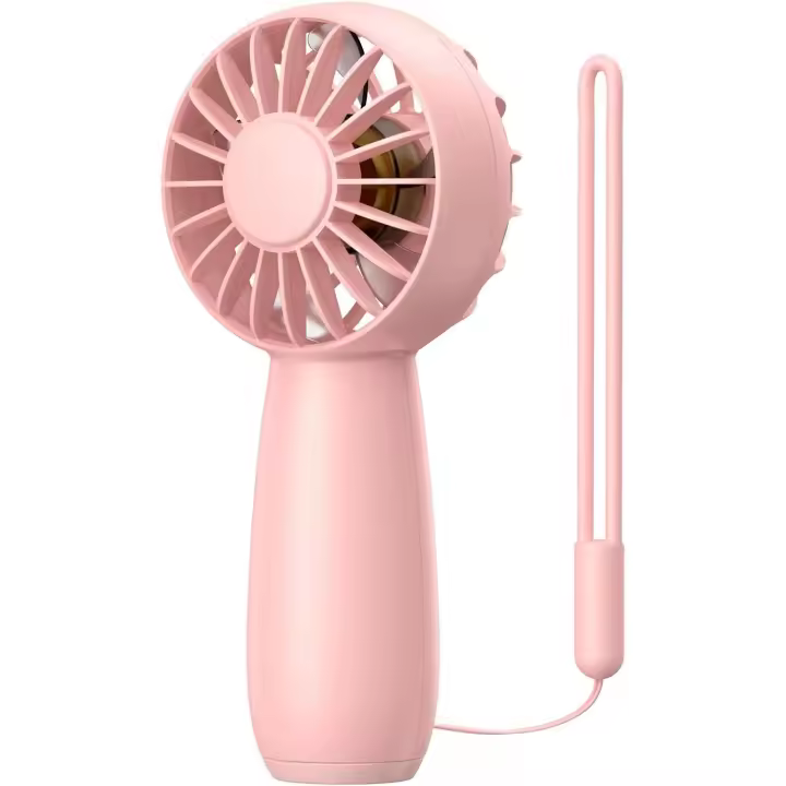 Mini ventilador de mano, ventilador de mano portátil personal con batería recargable, ventilador de refrigeración USB con 3 velocidades ajustables, tamaño súper mini para oficina de niños - 1