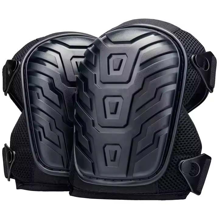 Almohadillas De Rodilla Profesionales De Gran Resistencia Para El Trabajo Con Doble Correa Ajustable Para Jardinería Construcción Y Uso Industrial - 1