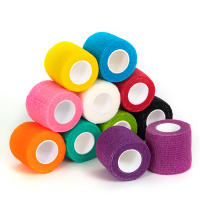 6/12/24pcs Banda Elástica Para Tatuaje Desechable Deportiva Cinta Autoadhesiva De Algodón Accesorios Para Maquillaje Permanente - details 0