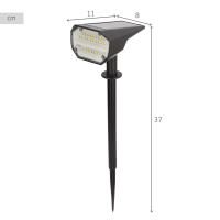 Aktive - Set de 6 balizas solares LED, luz cálida 5-10 lúmenes, 28 LEDs por unidad, autonomía hasta 8h, alcance 2m, instalación en suelo o pared, cabezal inclinable, IP24, ideal para jardín y terraza - details 3