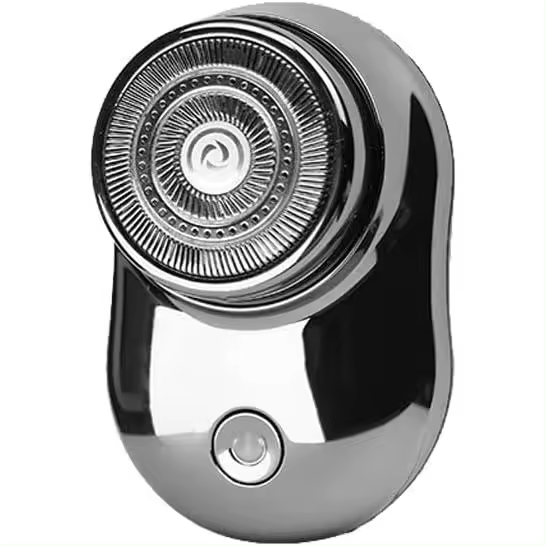 FGNS Mini Afeitadora Eléctrica Portátil, Maquinilla de afeitadora eléctrica para Hombres portátil mini, Afeitadora de Bolsillo Portátil, USB afeitadora recargable, sin Dolor afeitadora en seco y húmedo - 1