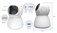 Cámara De Seguridad IP FHD WIFI Inalámbrica PTZ Con Rastreo Automático Y Monitor De Bebé Compatible Con Google Alexa - details 20