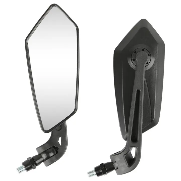 Espejo Retrovisor Para Manillar De Motocicleta Espejo De Barra Para Cafe Racer Scooter Motocross 8/10mm Reflector Trasero - 1