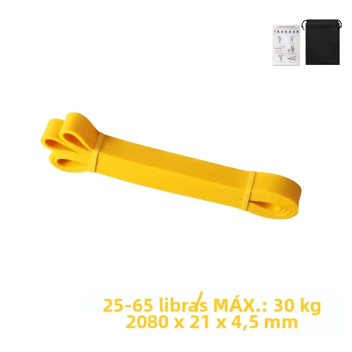 Banda De Resistencia De Látex Pesada Para Ejercicio Elasticidad Aumenta La Fuerza De Pull up Ayuda En Ejercicios De Pilates Y Fitness Equipamiento De Entrenamiento De Muslos Y Abdomen - 1