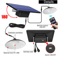 Lámpara Solar Amaryllis Doble Cabeza Para Exterior E Interior Iluminación Caliente Blanca/Blanca Para Camping Jardín Patio - details 5