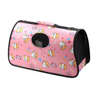 SMELL & SMILE Transportadoras Gatos Trasportín Gatos Portátil y Transpirable Bolsa de Tela para Mascotas Perros Gatos Animales Color Aleatorio(L 50x25x27CM) - details 0