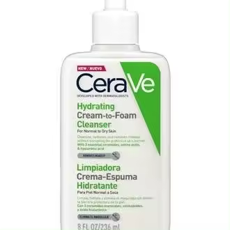 Cerave Limpiador Crema-Espuma Hidratante para Pieles normales a secas 236 ml - 1