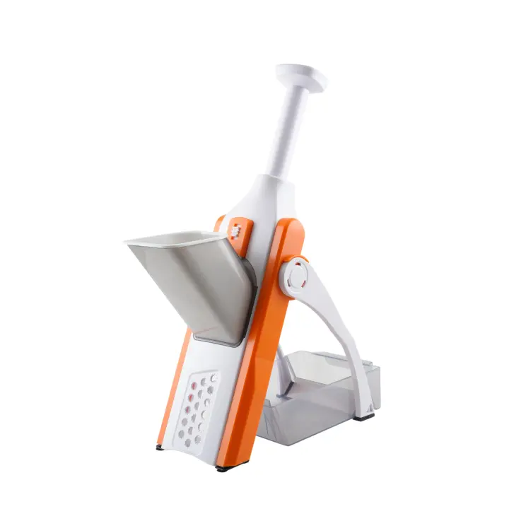 Wise Cortador Manual de Verduras 5 en 1 Acero Inoxidable - Mandolina de Cocina Vertical - 1