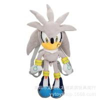 Juguete De Peluche Sonic De Alta Calidad 40cm Algodón PP Suave Muñeco De Dibujos Animados Gato Espinoso Regalos Para Niños Cumpleaños - details 0