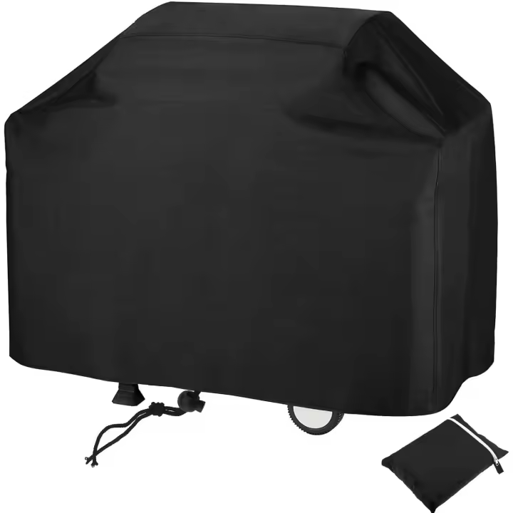 Zenyth Cubierta para Barbacoa Lona Oxford 210D de Servicio Pesado Protección para Barbacoa de Gas, cubierta PARA LA Casa DE LA Parrilla Barbacoa de Gas de Carbón Protección para Acampar Anti Agua/UV/Viento/Humedad/A Prueba de Polvo -145*61*117cm - 1