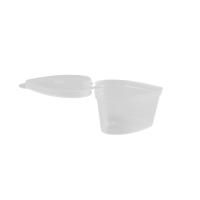 10PCS Copas De Salsa Desechables De Plástico 50/100ml Caja De Alimentos Tapa De Pintura Paleta Reutilizable Para Cocina Condimentos - details 11