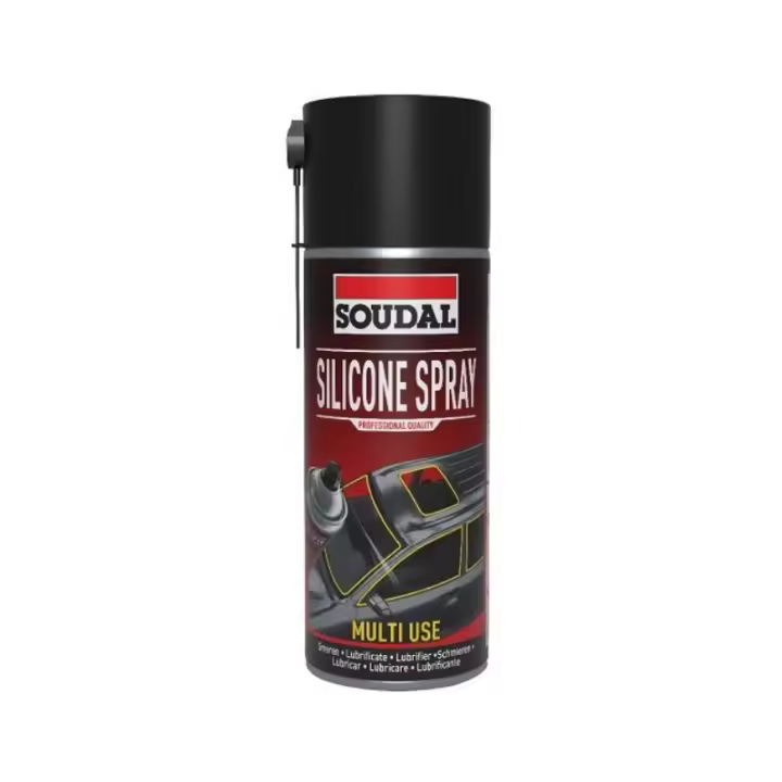 Spray de Silicona Lubricante Soudal 400ml - Protección Contra Fricción y Suciedad - 1