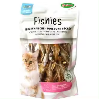 SNACK MASCOTAS CAT FISHIES PESCADOS SECOS 50GR VET - 1