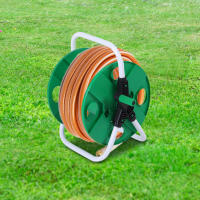 Carro De Riega Jardín Portátil Organizador De Tubo De Agua 25M Soporte De Almacenamiento Para Herramientas De Jardinería Plástico Resistente - details 2