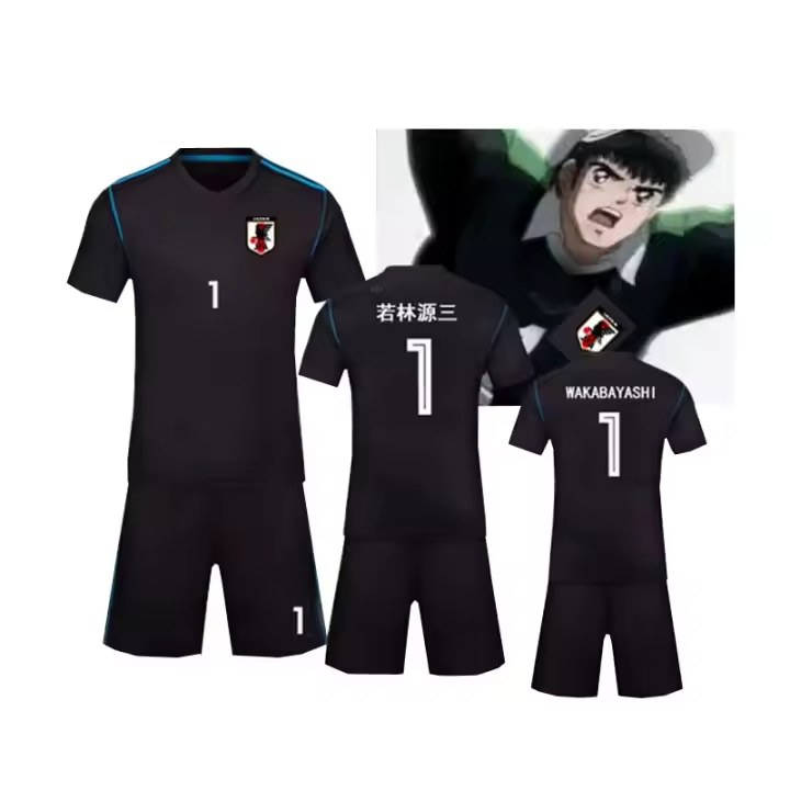 Camiseta De Fútbol Captain Tsubasa Wakabayashi Genzo Uniforme De Cosplay Prenda Deportiva Para Niños Y Adultos Secado Rápido Estilo Preppy - 1