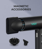 Secador De Pelo Profesional VGR Sin Hojas Motor Sin Escobillas 110000 RPM Adecuado Para Salones Secador De Pelo Potente V-401 - details 5