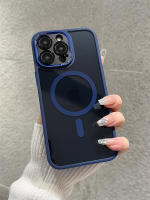 Funda De Carga Inalámbrica Magnética De Acrílico Transparente Para iPhone 16 15 14 plus 13 12 pro Max Resistente a Golpes Y Choques Cubierta Rígida Hybrída - details 16