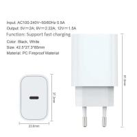 Cargador de iPhone para Apple, adaptador de corriente USB-C de 20 W PD, color blanco - details 1
