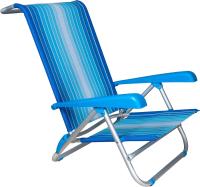 Silla Plegable de Playa con cojín, multiposición, 8 Posiciones, y Cama máx 100 kg, Estructura Reforzada, Aluminio y PVC - details 4