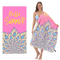 Toalla deportiva de yoga de terciopelo de doble cara de secado rápido, toalla de baño estampada de microfibra, toalla de playa portátil absorbente para fitness - details 5