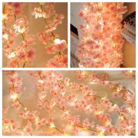Vine De Flores Artificiales Sakura 180CM Para Decoración De Habitaciones Bodas Fiesta Exterior Jardín Y Casas - details 4