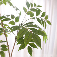 Planta Artificial De Bambú Grande 110cm Con Hojas De Nandina Verdes Falsas Para Decoración De Jardín Y Hogar Disponible En Tienda En Línea - details 4