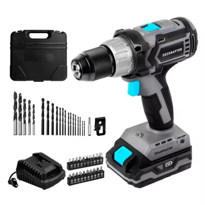 Taladro atornillador Cecotec CecoRaptor Perfect Drill 2020 Brushless Ultra 20V 2000mAh 2000rpm gris - 1