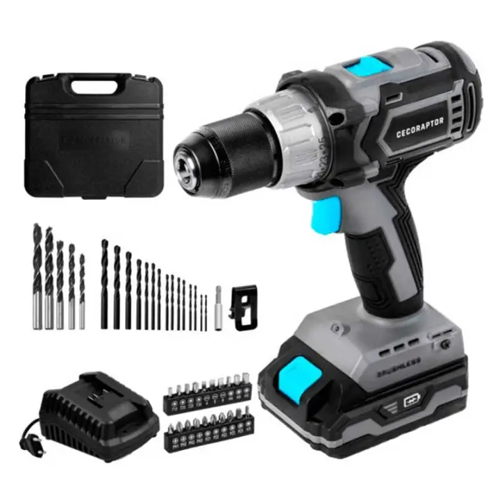 Taladro atornillador Cecotec CecoRaptor Perfect Drill 2020 Brushless Ultra 20V 2000mAh 2000rpm gris - 1