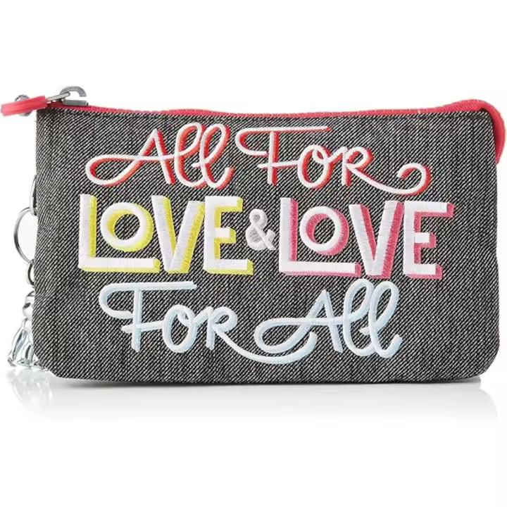 Cartera/monedero - Kipling Creavity L - ALL FOR LOVE & LOVE FOR ALL - Material de alta calidad - Cierre Cremallera - 19x12cm - Regalo original - KIPLING - 1
