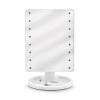 Espejo de maquillaje de sobremesa USB iluminado por LED con LED - details 1