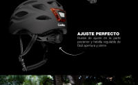 CoolBox Casco para Patinete Eléctrico o Bicicleta con Luces LED Frontal y Trasera. Ligero, Resistente y Transpirable. Talla L - details 1