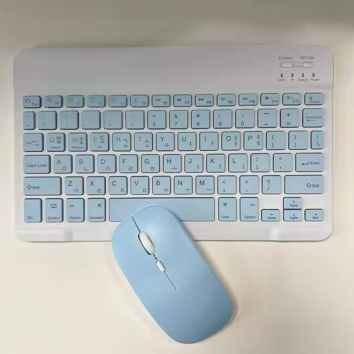 Teclado Bluetooth Ultrafino Portátil Mini Wireless Recargable Para Apple iPad iPhone Idiomas Coreano Japonés Inglés - 1