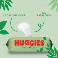 Huggies Natural Care Toallitas 99% Agua y con Aloe Vera, 560 Toallitas (10 packs de 56 Toallitas). Suaves Fibras Naturales de Origen Vegetal, Hipoalergénicas, Sin Parabenos, Calman y Reconfortan la Piel. - details 1