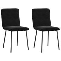 vidaXL Sillas de comedor 2 unidades terciopelo en color Gris oscuro/Verde claro/Azul y más | cómodas modernas ergonómicas para comedor cocina salón hogar - details 4