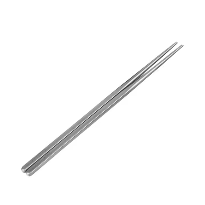 Ultralight Pure Titanium Chopsticks Para Camping Y Aventuras Al Aire Libre Tableware Hollow Chopsticks Resistentes Al Agua - 1