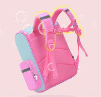 Mochila Escolar Para Niñas  De Tela De Nylon Con Estampado De Dibujos Animados Cierre De Cremallera Adecuada Para Estudiantes De Primaria Y Secundaria - details 3