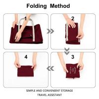 Bolsa De Viaje Multifuncional Plegable 1Pc Roja/Negra/Máscara Gran Capacidad Impermeable Para Almacenamiento De Equipaje - details 2